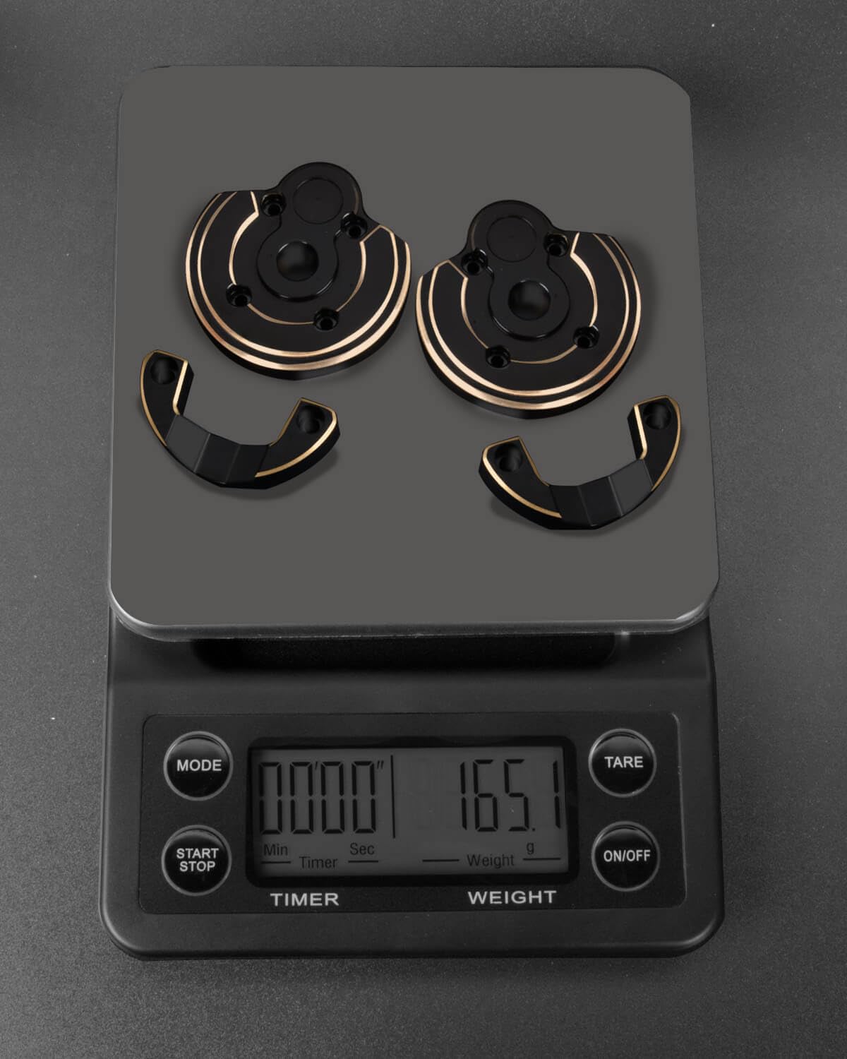 Brass Portal Covers Weights Upgrades Part for Axial SCX10 III/Capra UTB,ARRCat Brass Portal Covers Weights,Black