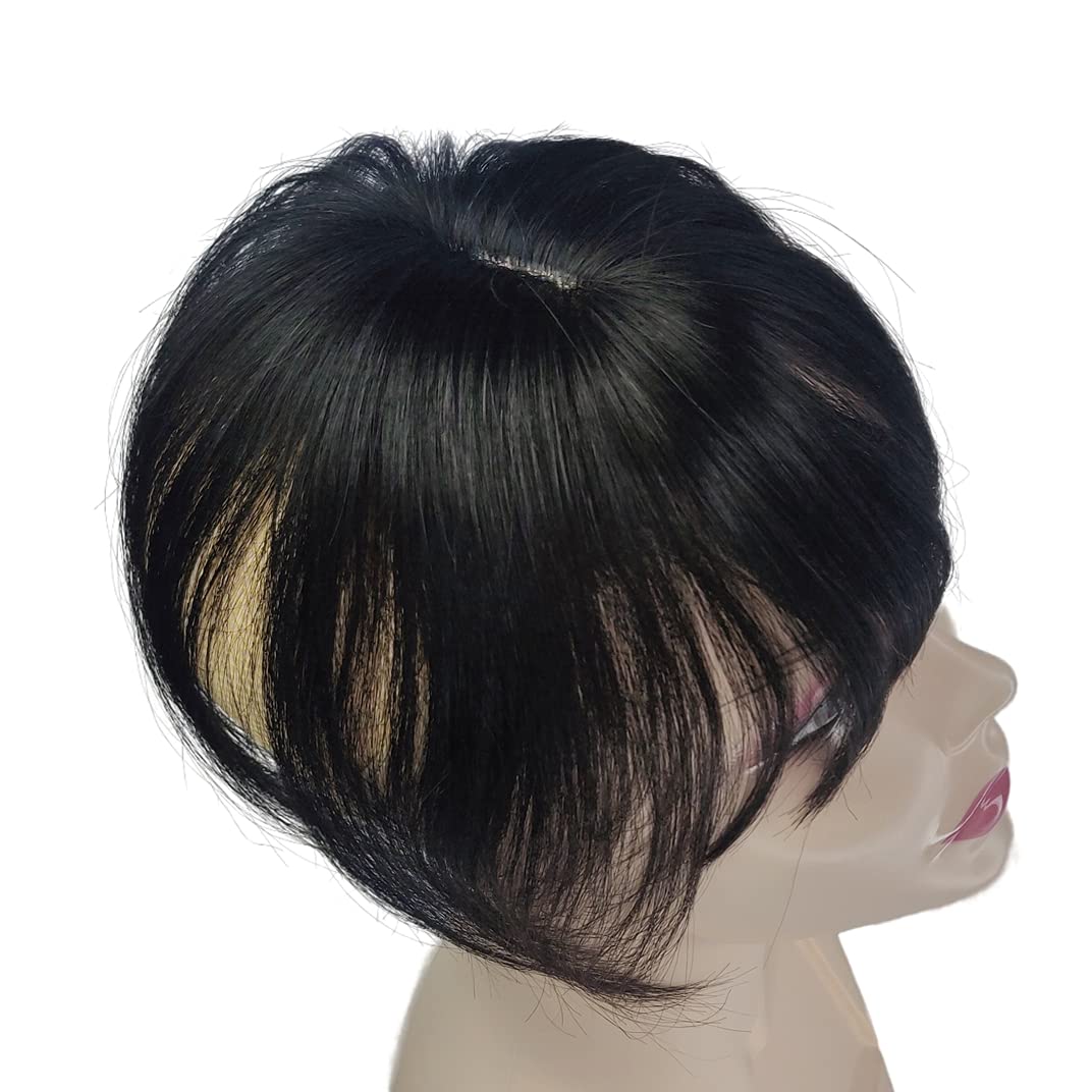 Anemone Hair Human Hair Toppers Toupee Clip In Top Crown With 3D Air
