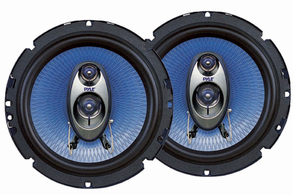 Pyle PL63BL - Par de altavoces (3 entradas, 360 W), color azul