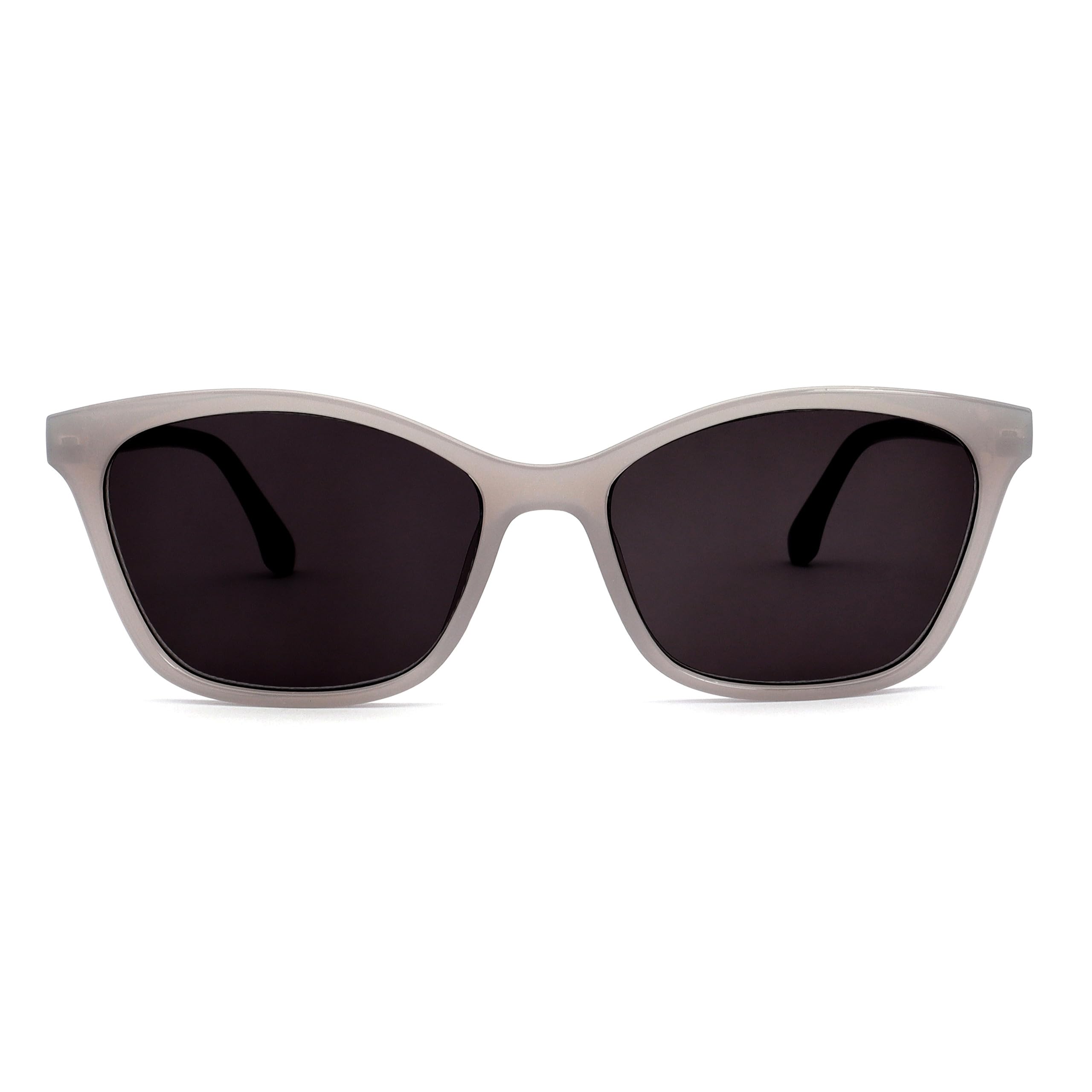 OPULIZE OPULIZE KAT Sunglasses - Stylish Cat's Eye Frame - Grey - Men and Women - Very Comfortable Fit - Spring Hinges - S59-7