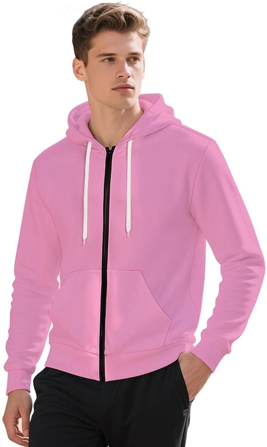 Zip Up Hoodies with Pocket for Man Women Sweatshirts for Fall Spring Streetwear Long Sleeve Tops