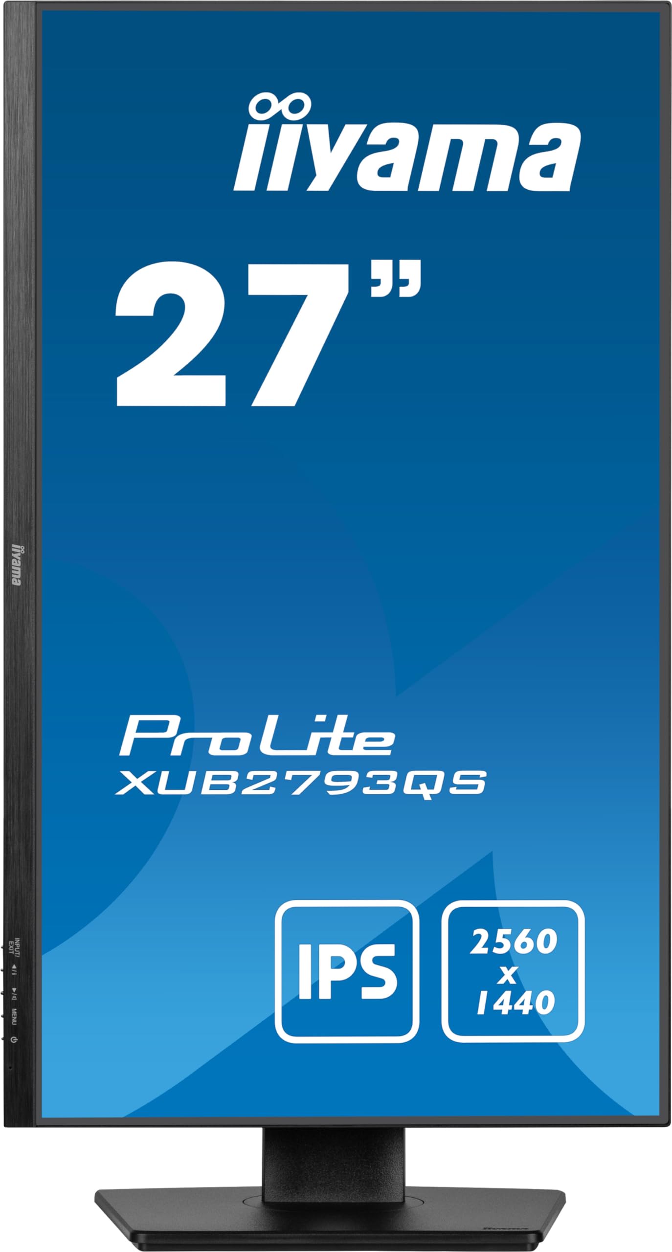 iiyama XUB2793QS-B7 27" IPS LCD Slim Bezel, 100Hz, 1ms, AdaptiveSync, 2560x1440, HDMI/DP, certificato TCO, supporto regolabile in altezza