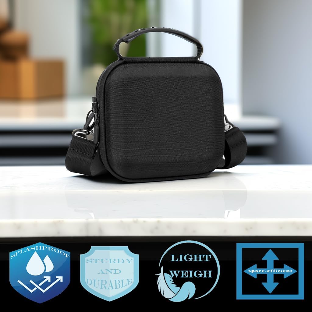 GiGiGuGu DJI NEO Carrying Case, Black Shoulder Bag for DJI NEO Drone Accessories, Lightweight Splash-Proof Storage Bag with Adjustable Strap for Travel, Outdoor, Home Use