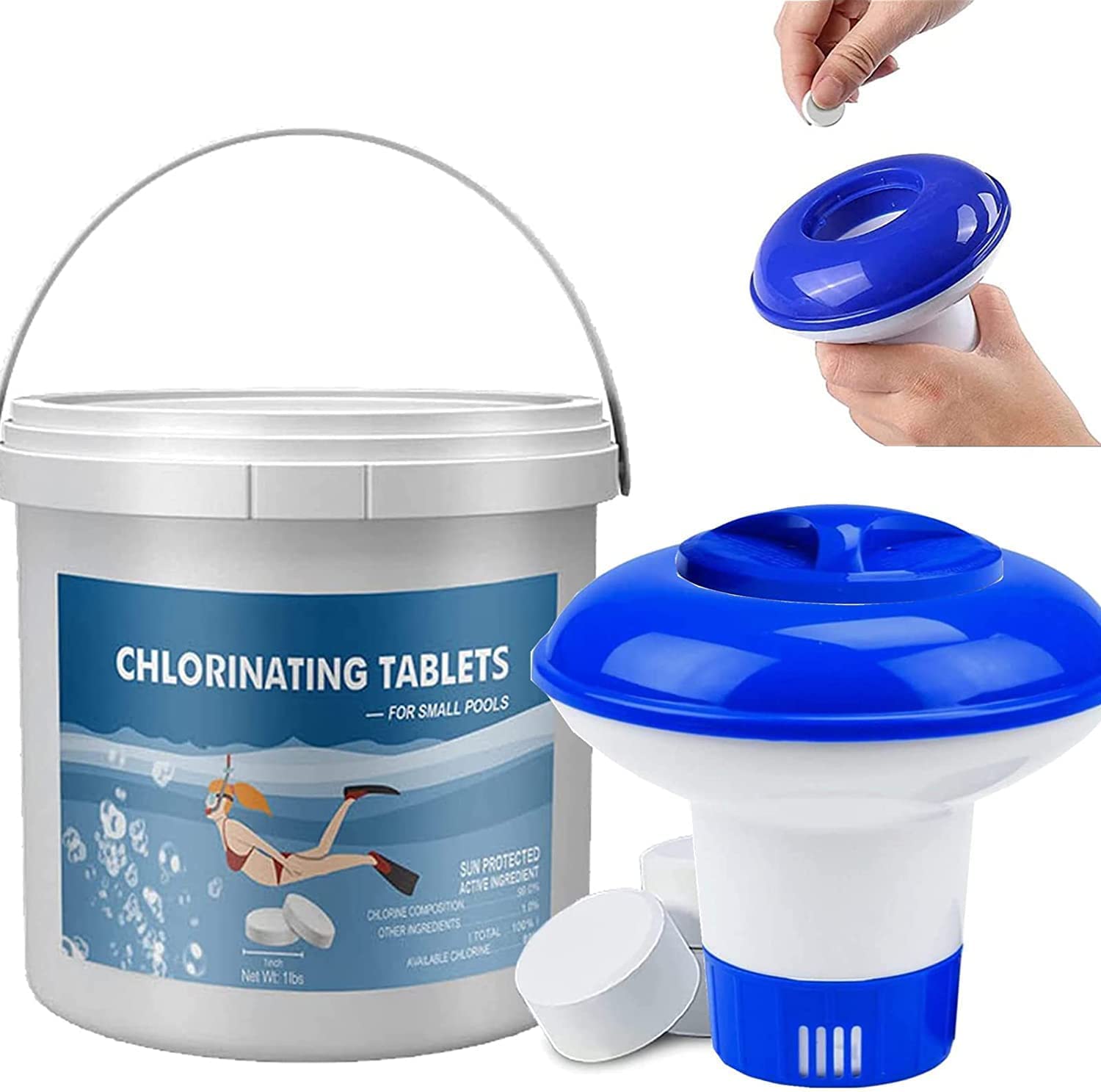 Buy Pool Chlorine s, 1 Inch 200g Chlorine s with Chlorine Floater