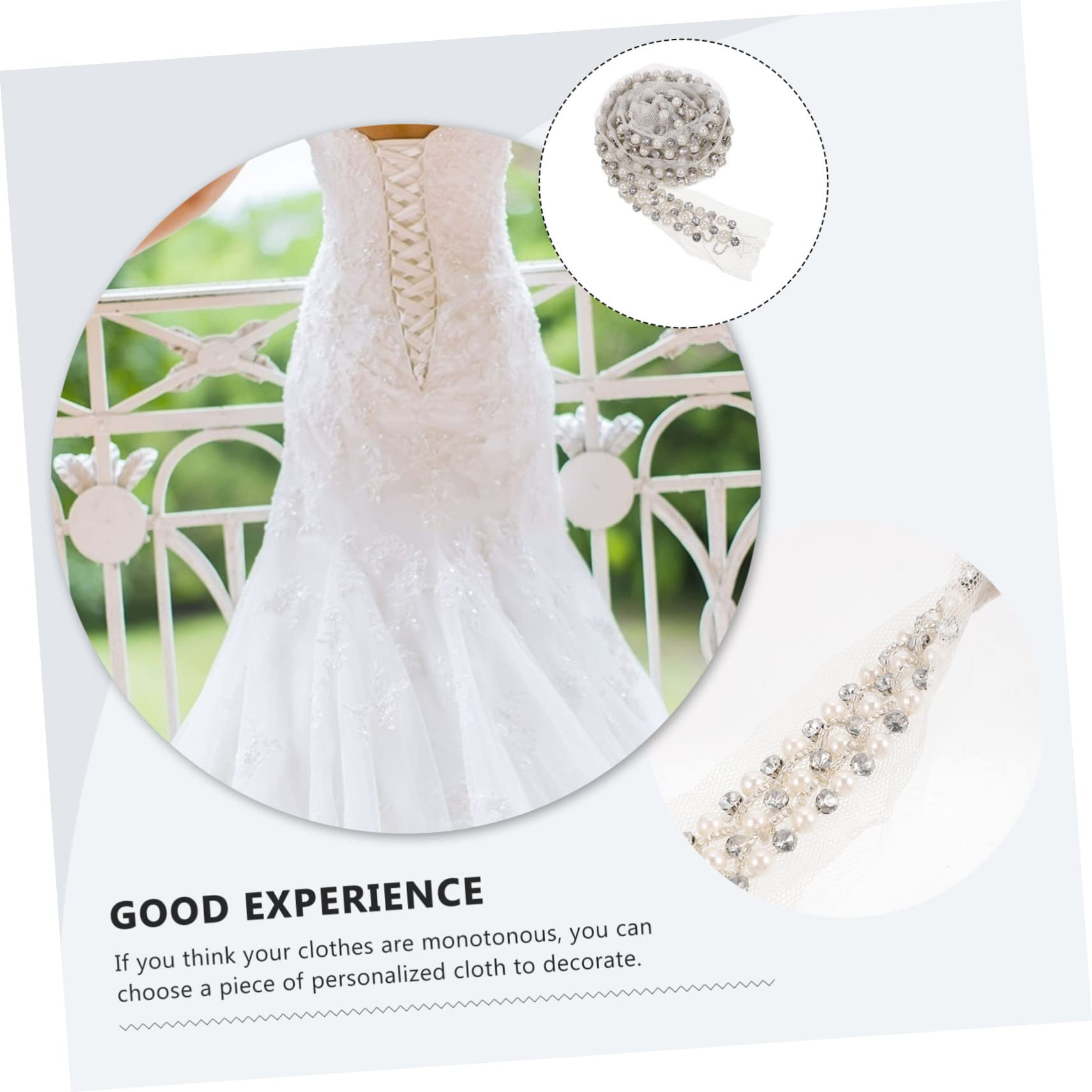 Operitacx 4stücke Dekoratives Perlenband Mit Spitzenbesatz Multifunktionales Elegantes Design Für Diy-projekte Bastelarbeiten Hochzeiten Und Kreative Bekleidungsdekorationen Für