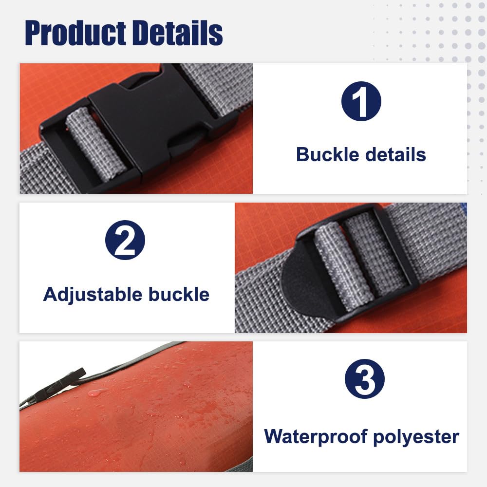 Compressione per Sacco a Pelo, 6L, 15L, 25L, 35L Sacca Stoccaggio Borsa Ultraleggero in Poliestere, Porta Sacco a Pelo Portaoggetti per Campeggio Spalla Viaggio