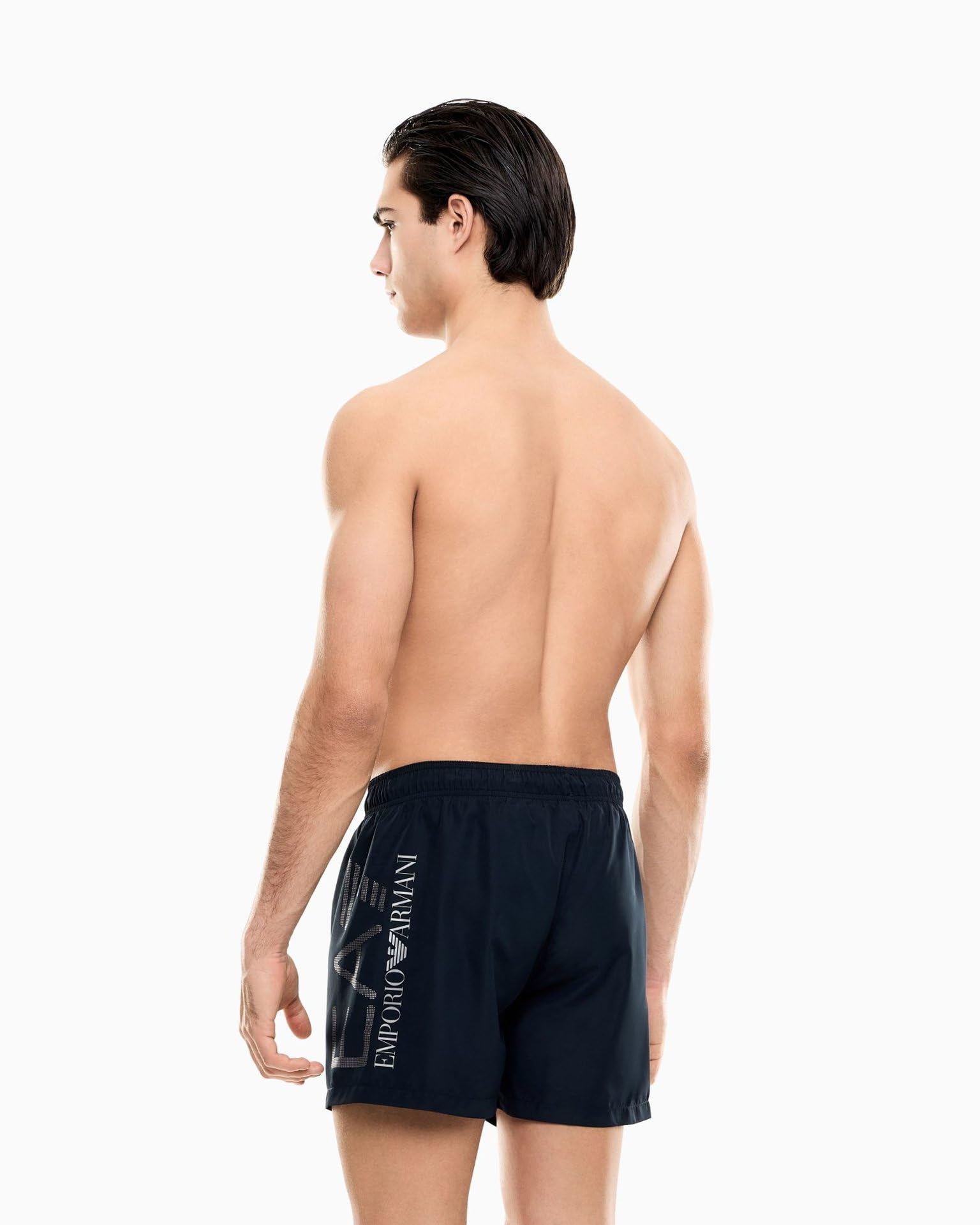 EA7 Emporio Armani Costume Boxer Uomo Logo Series 7M002001AF14497 8056643412009 - XL Armani Blu Argento XL