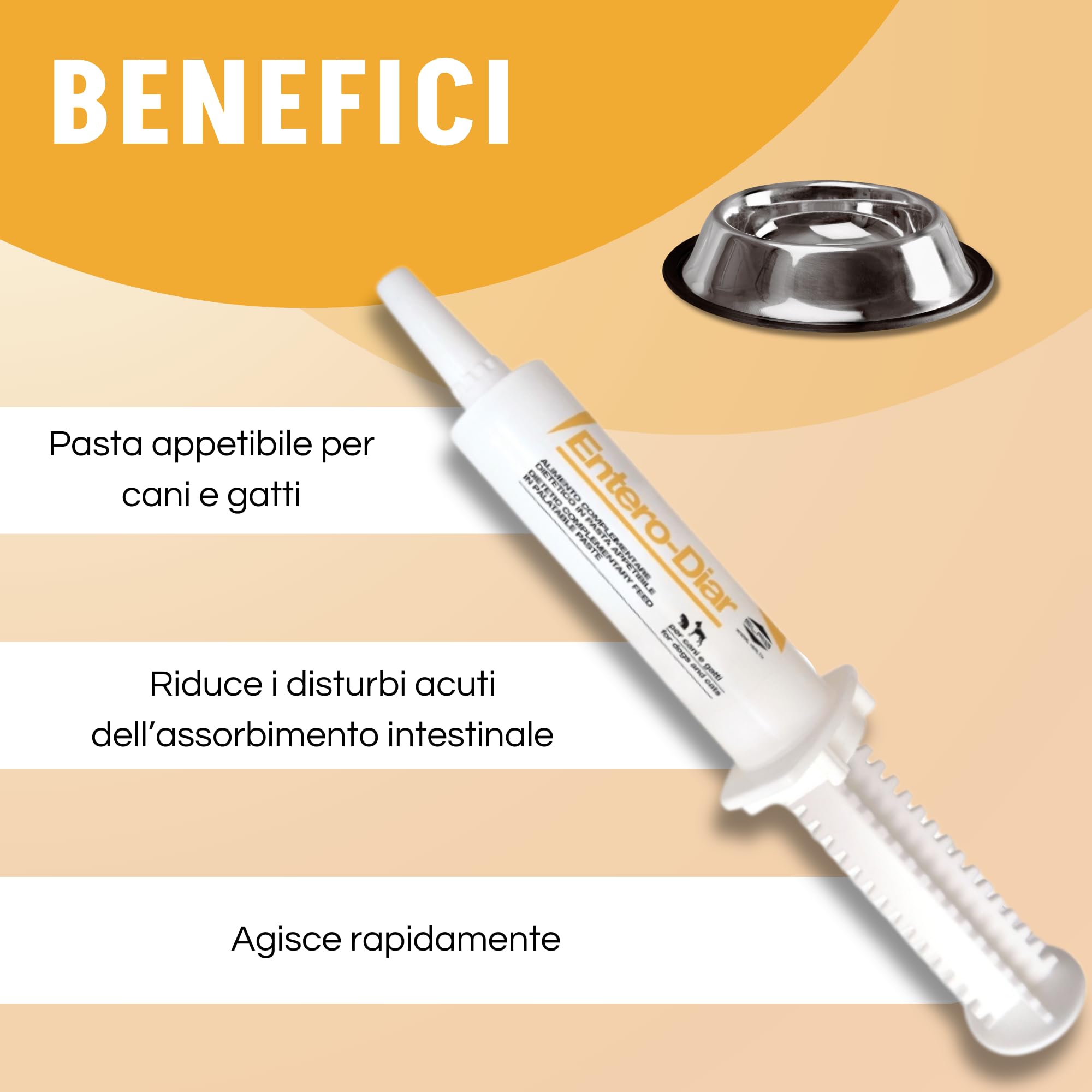 Entero Diar - Alimento Complementare a particolare fine nutrizionale per Cani e Gatti - Supporto Intestinale - Pasta Appetibile - Ideale per Recupero e Convalescenza
