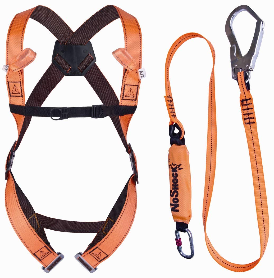 Delta Plus ELARA190 safety harness with scaffold lanyard kit size XL-XXL