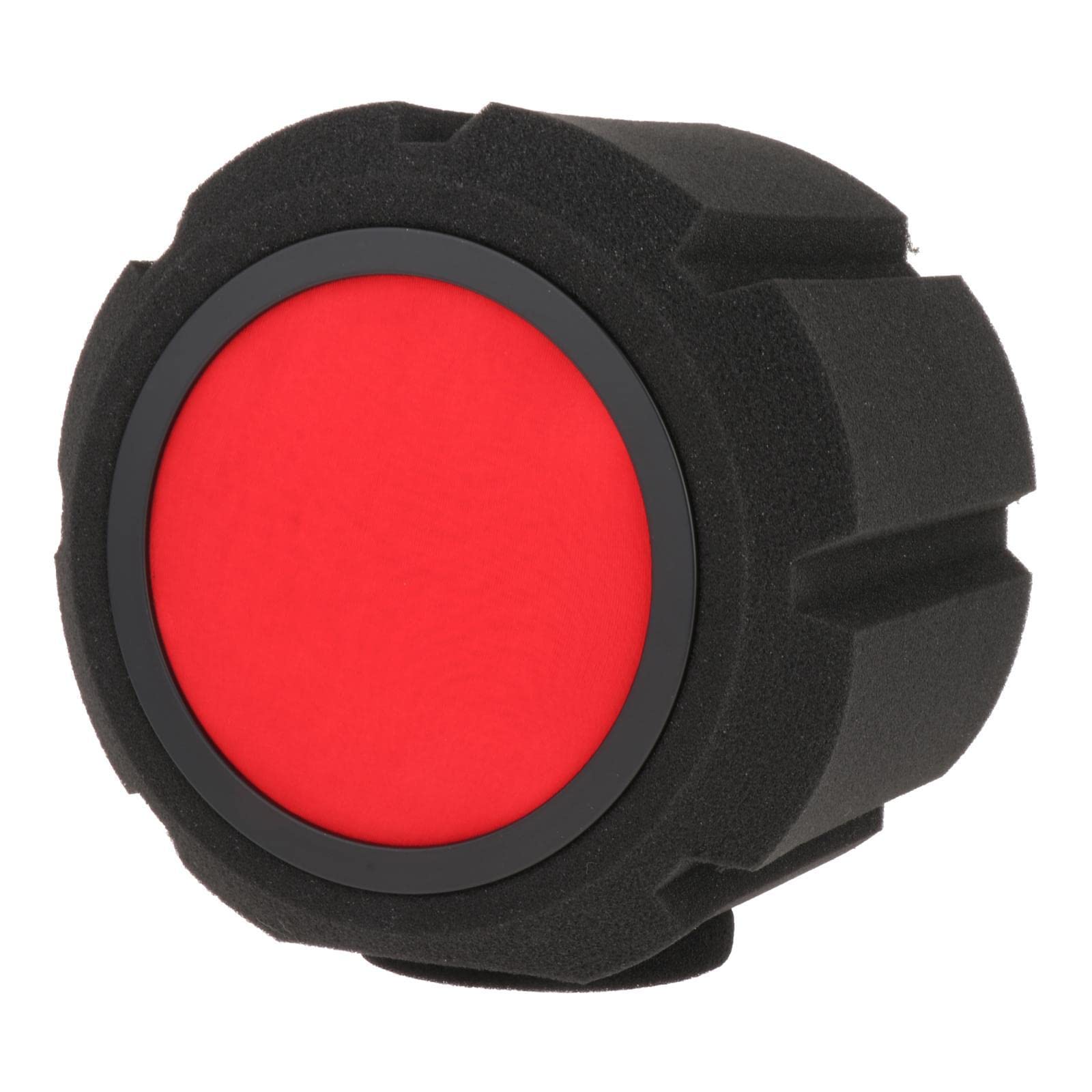 Vaveren Portable Recording Vocal Isolation Booth Microphone Pop Filter Shield Accessory, Standard Red