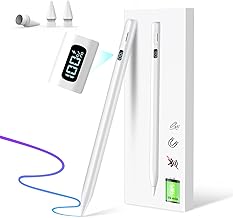 MEKO iPad Pen, Apple Pencil, Compatible with Apple Pencil 2018 and Later, Touch Pen, For iPad (15 Minutes Ultra Fast Charging, LED Power Display), Ultra High Sensitivity, Stylus Pen, Type-C Rapid