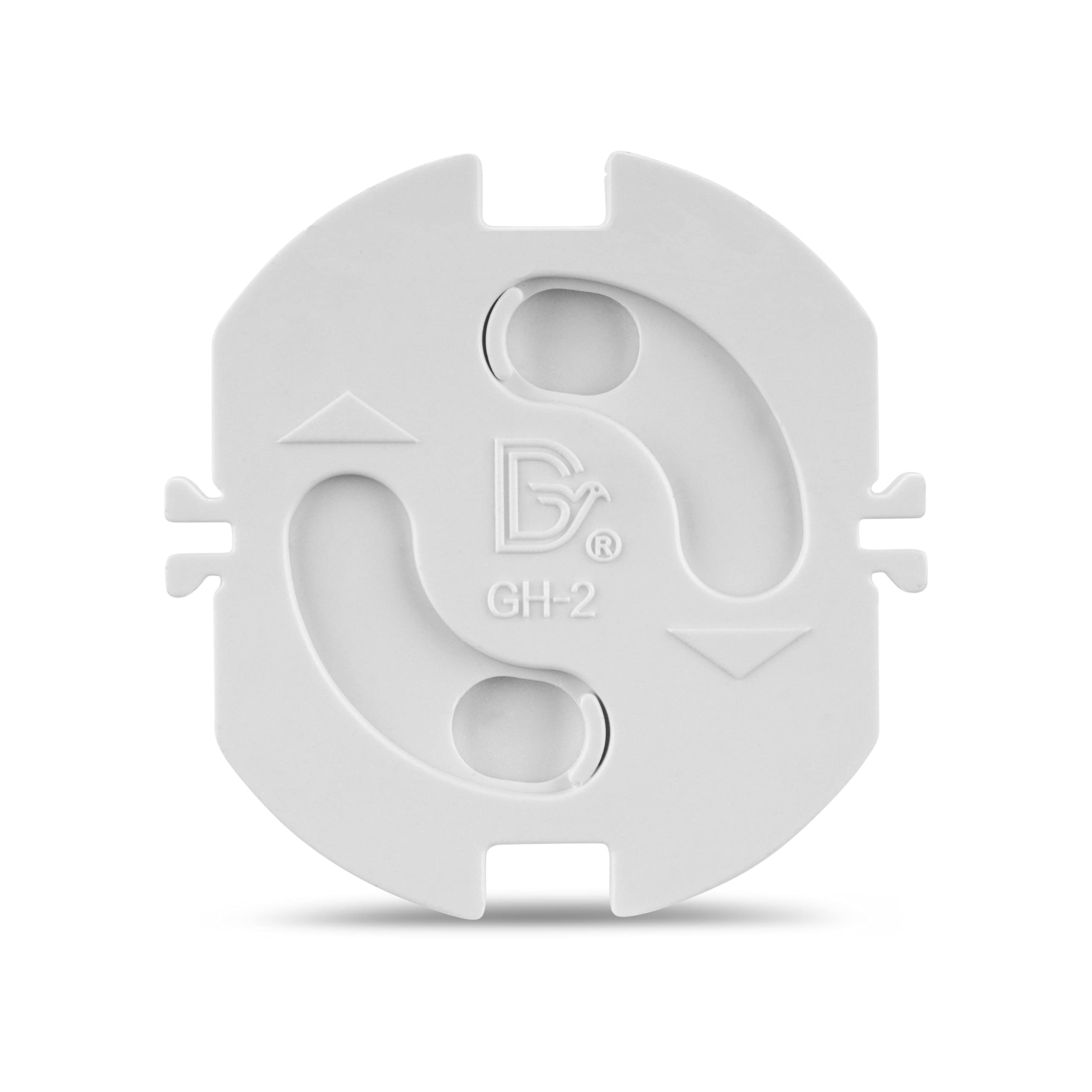 REV Steckdosenabdeckung mit Drehautomatik, 5er Pack, Weiss