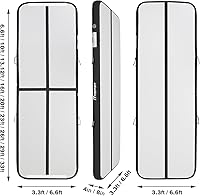 Vista 2 de FBSPORT - Colchonetas inflables de entrenamiento de 4 u 8 pulgadas de grosor, pistas de gimnasia para uso en el hogar, animadoras, yoga