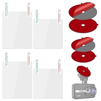 Windshield Static Stickers For Dash Cam ETC 3M Film Bracket Transparent Fixing Stickers Tachograph Clear Electrostatic Sticker