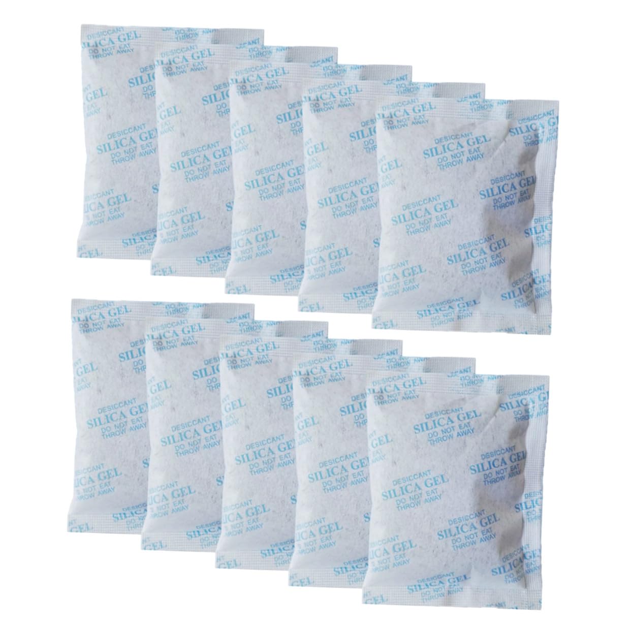 50 Stück Trockenmittel Beutel aus Vliesstoff 50g Silicagel Feuchtigkeitsabsorber zum Schutz von Kleidung gegen Feuchte und Nasse Bedingungen