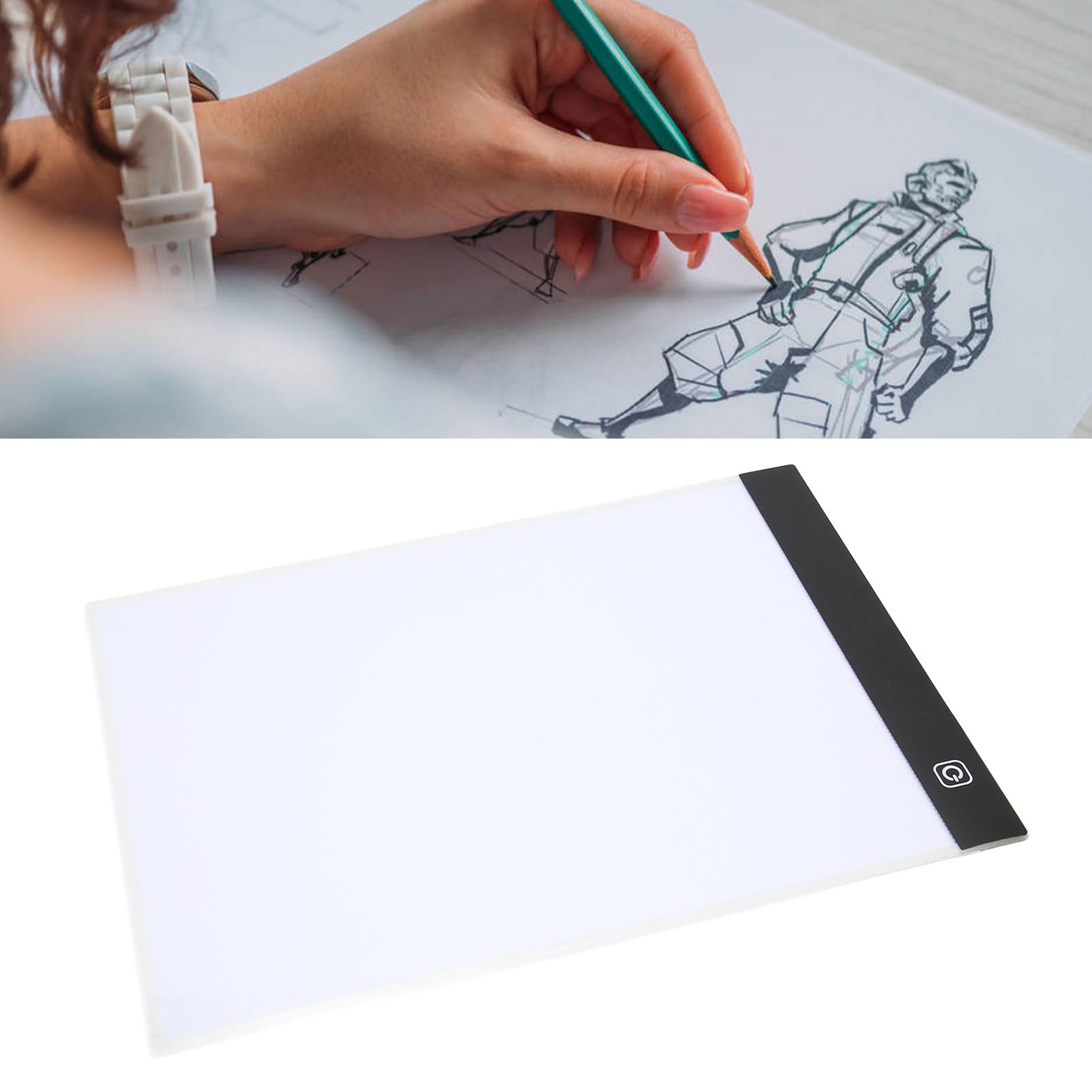 A4 Tracing Light Box, Ultra Thin Portable LED Art Tracing Pad, Copy Board Light Tracing Box, for Tattoo Transferring, Drawing, Streaming, Sketching, Animation, Stenciling