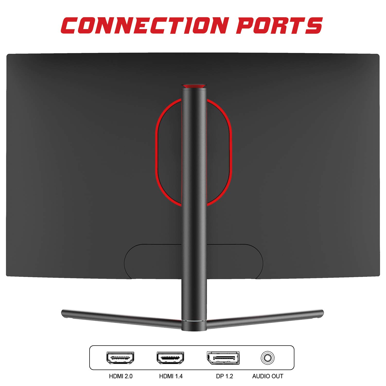 ITEK Monitor GGC - 27" CURVED R1500, WQHD 2560x1440, VA, 144Hz, 16:9, 1ms MPRT, HAS, 3xHDMI, DP, Audio, HDR Ready, Adapt Sync
