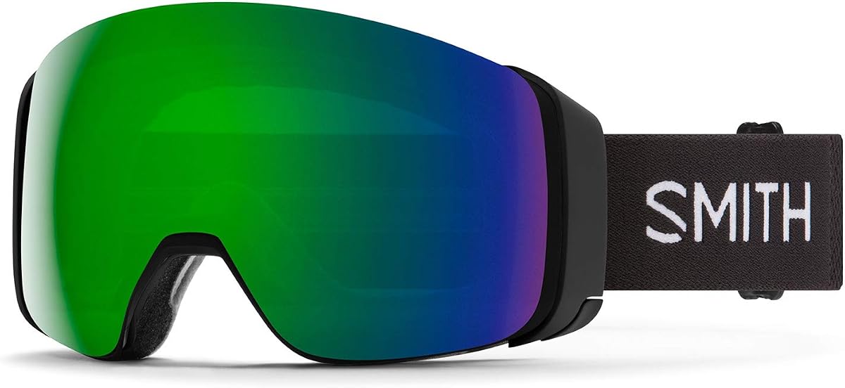 Smith Optics 4D MAG Snow Goggles (Black, ChromaPop Sun Green Mirror)