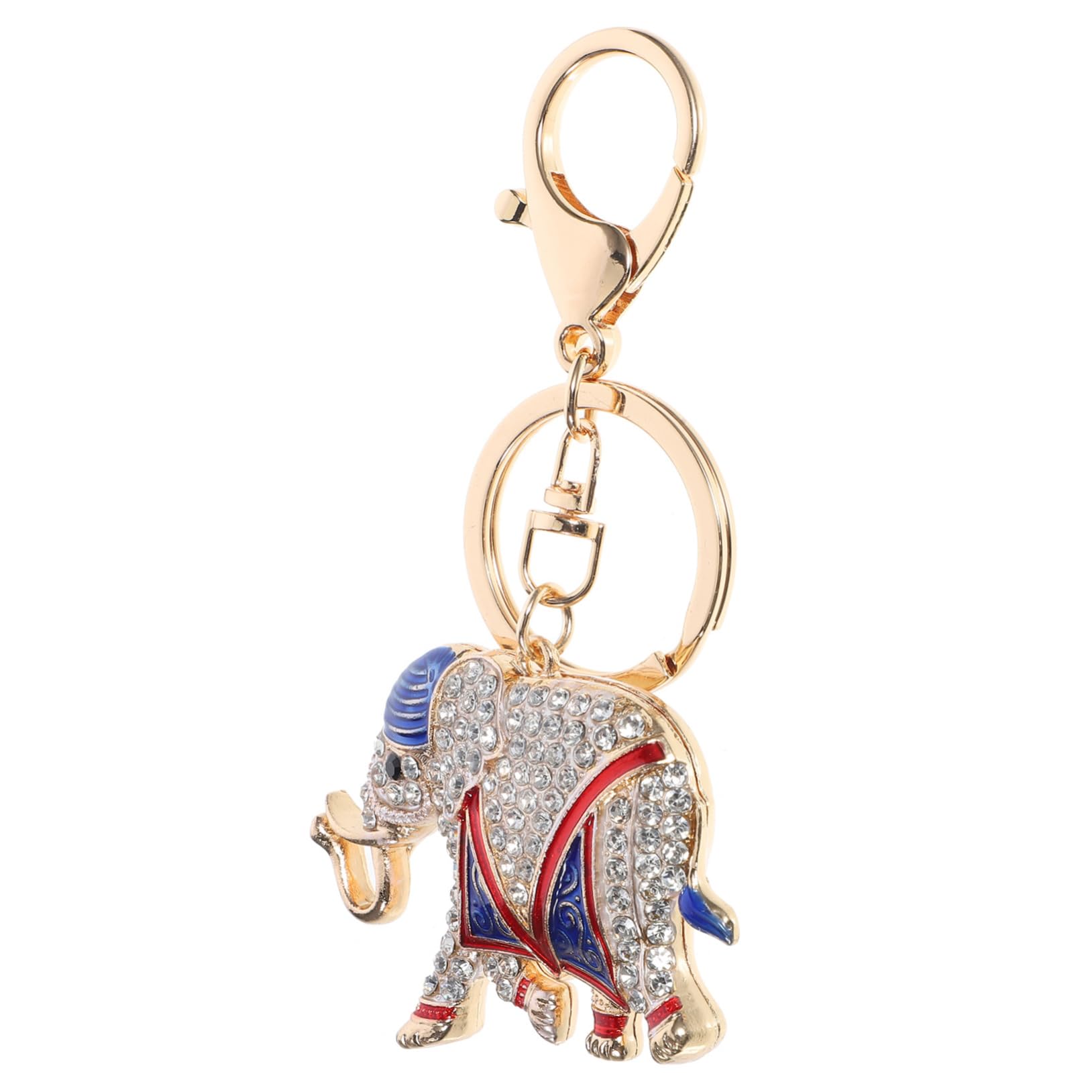 VALICLUD 4 Piezas Llavero Elefante Llavero De Mujer Elefante Llavero Llavero De Elefante De Diamantes De Imitación Animal De Aleación De Zinc De Diamantes De Imitación Perder Bolso