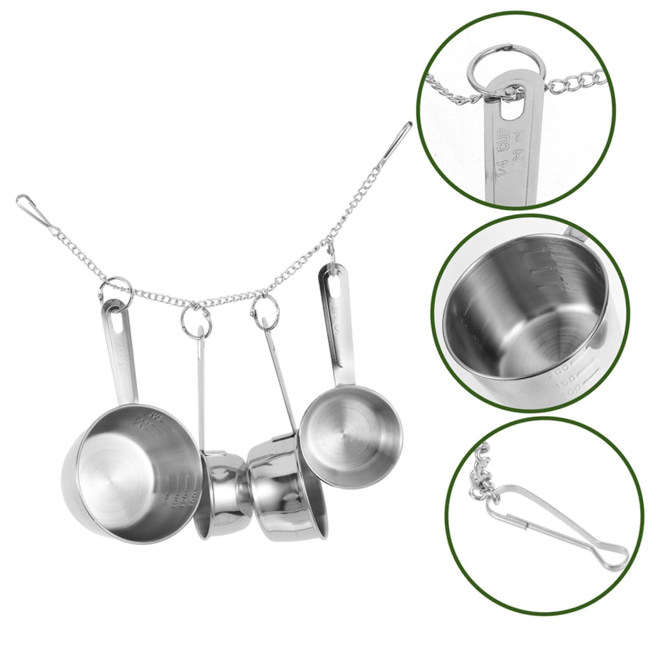 Giocattolo per Pappagalli in Acciaio Inox, 2 Pezzi, Argento | Resistente All’usura, Sicuro da Rosicchiare, per Piccoli Animali, Ornamento Domestico