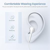 Vista 4 de 2 Pack-USB C Headphones for iPhone 17/16/15, Type C Earbuds Wired Earbuds with Microphone & Remote Control Noise Cancelling Earphones, Compatible