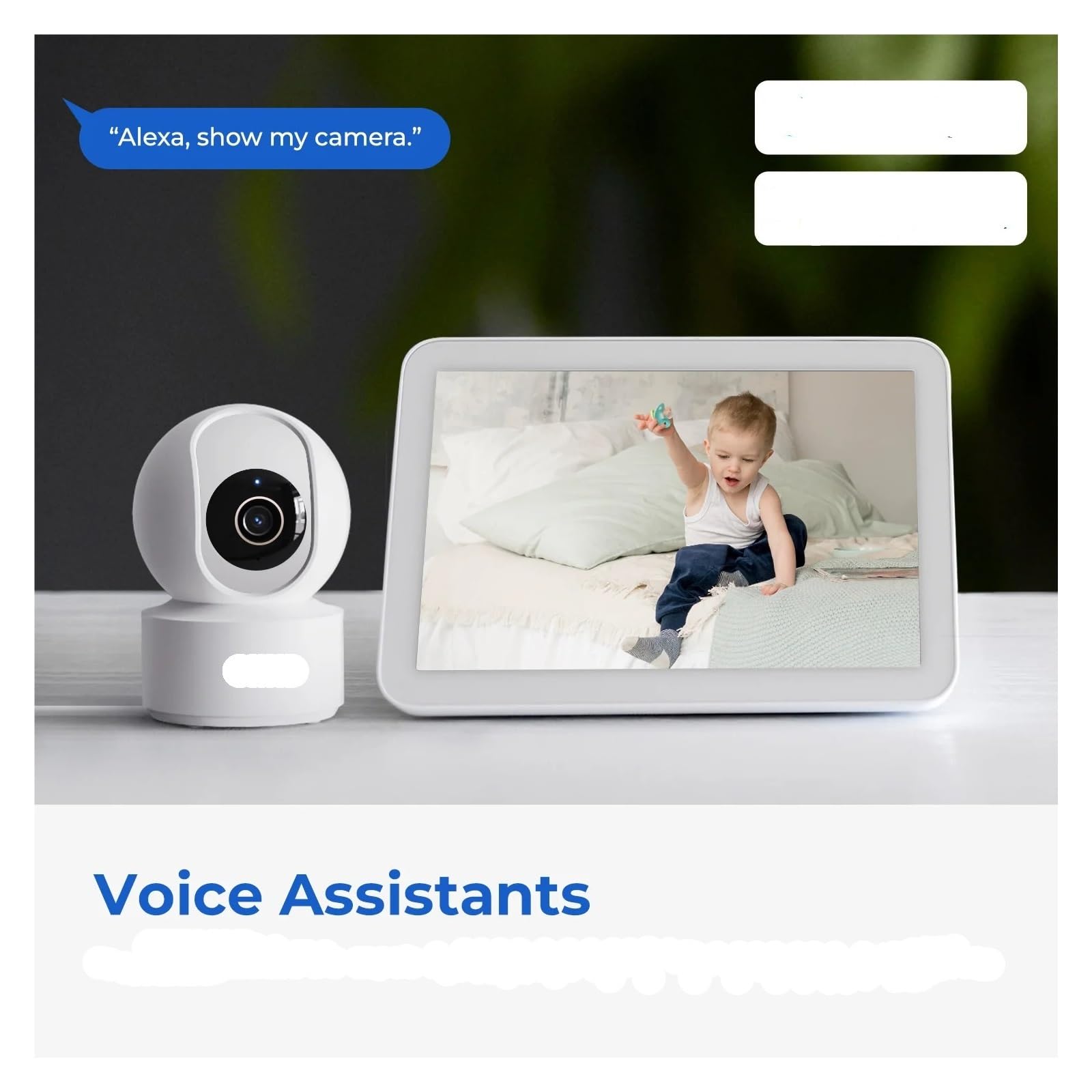 Baby monitor WiFi PTZ a 360° da interno
