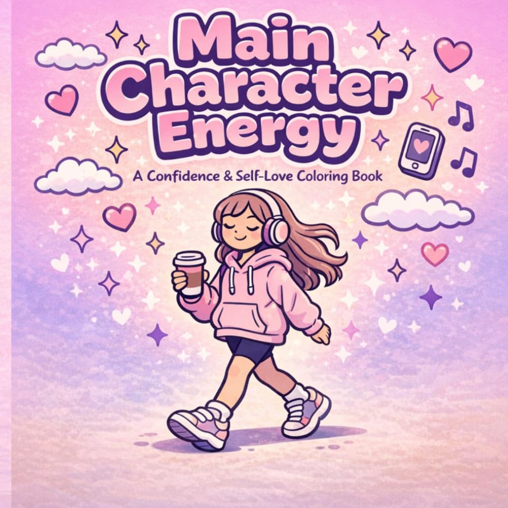 Main Character Energy: A Confidence & Self-Love Coloring Book