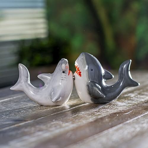 Miniatura 3 de Sharks Couple - Cocteleras de cerámica para salero y pimentero