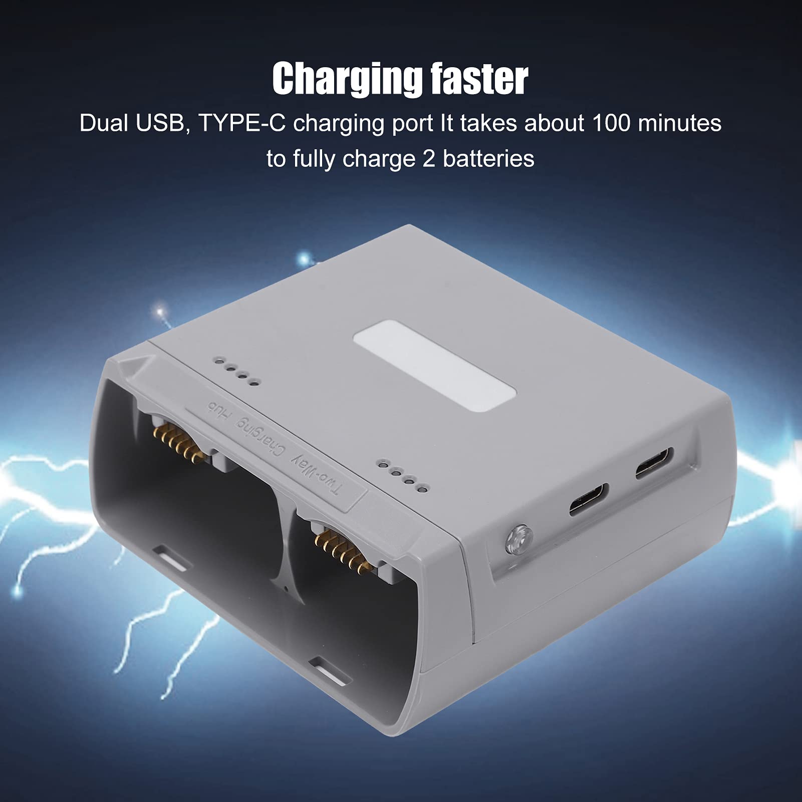 Caricabatterie Mini 2 / Mini SE, Stazione di Ricarica della Batteria a Due Vie, Ricarica per Batteria o Carica Batteria Altro, Caricabatteria Bidirezionale per Mini 2 / Mini