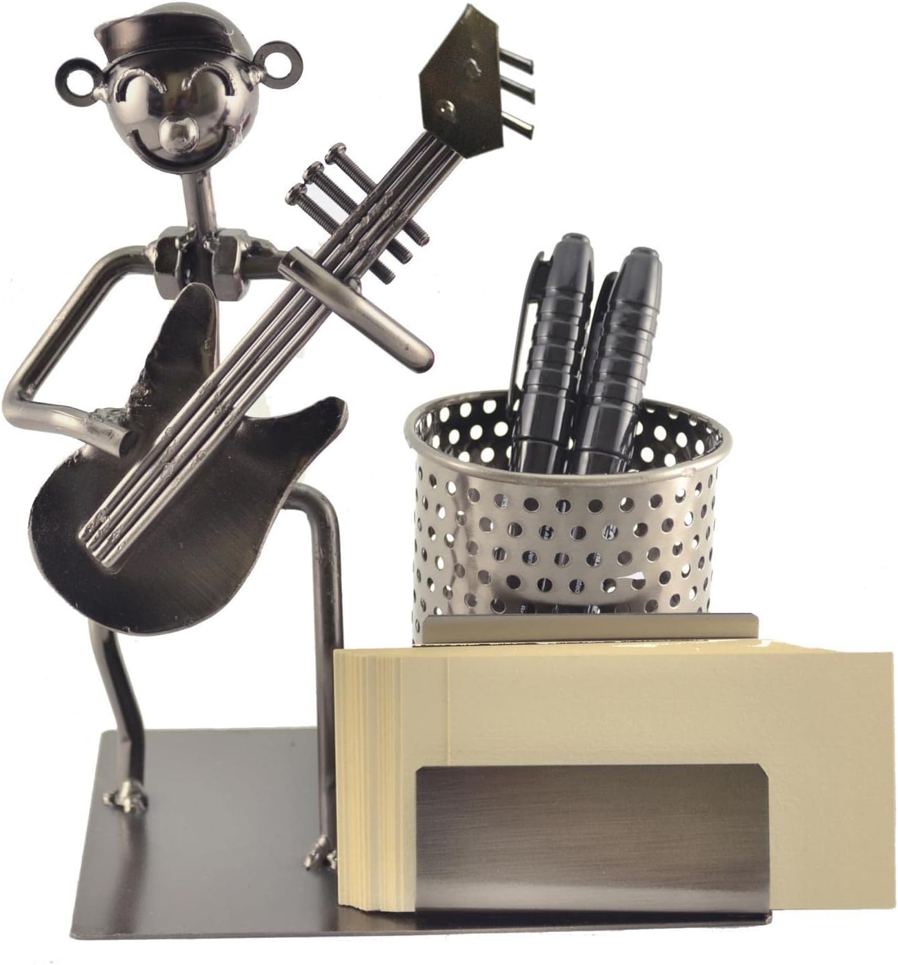 Guitar Player Pen and Business Card Holder