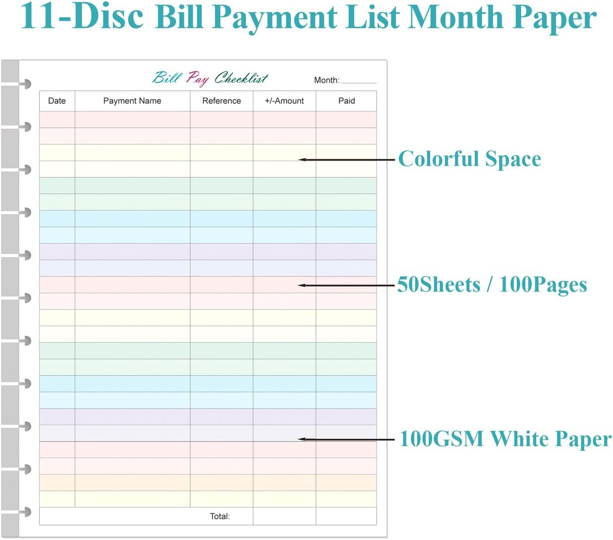 Stay on Top of Your Finances: A Review of A4 TUL Bill Payment Checklist Refills