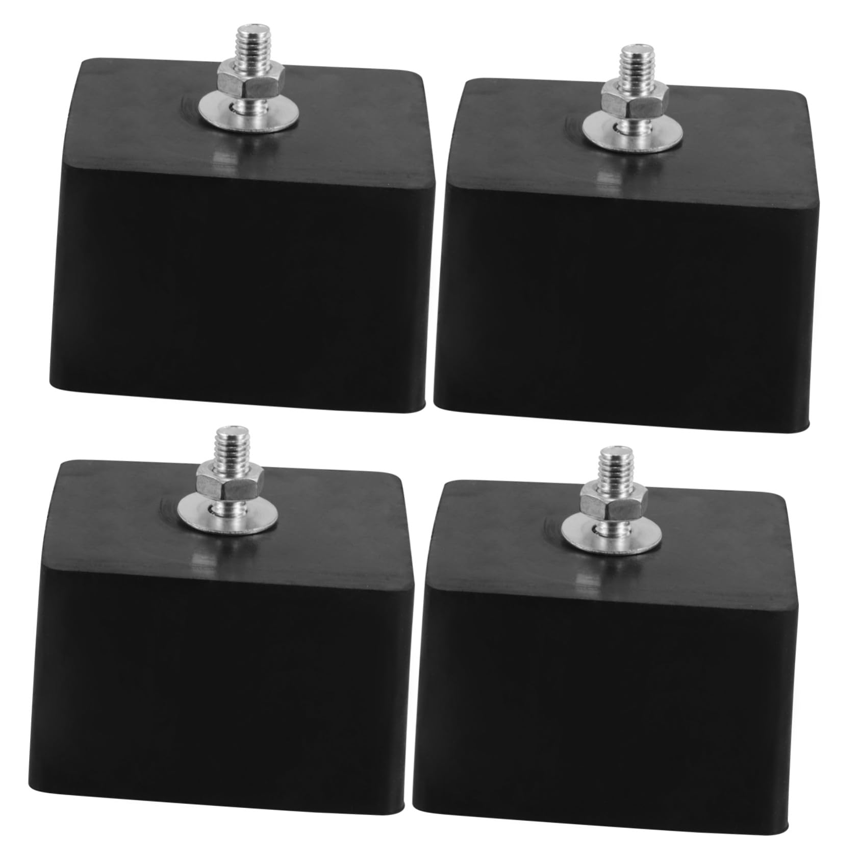 4 piezas Soportes Antivibración de Goma para Aire Acondicionado Almohadillas Amortiguadoras Resistentes y Fáciles de Instalar Compatibles con Unidades Exteriores y Sistemas