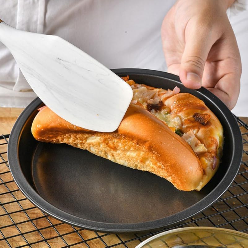 Luxshiny Nonstick Carbon Steel Round Cake Mold 7 Inch Baking Pan for Cakes Pizzas and More Steel Bakeware - Image 7