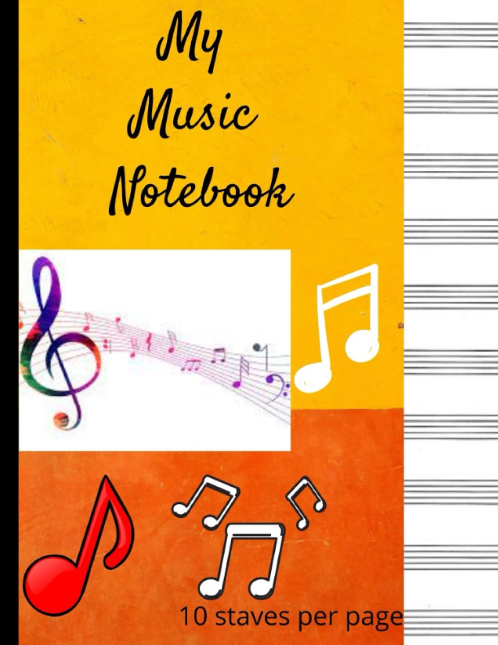 Cahier de musique manuscrit pour enfants et adultes compositeurs de chansons