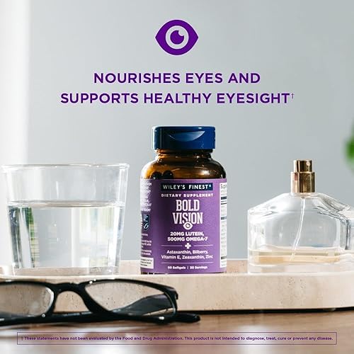 Miniatura 4 de Wiley's Finest Wild Alaskan Fish Oil Bold Vision - Suplemento de salud ocular de aceite de pescado con luteína, zeaxantina, arándano, omega-7,