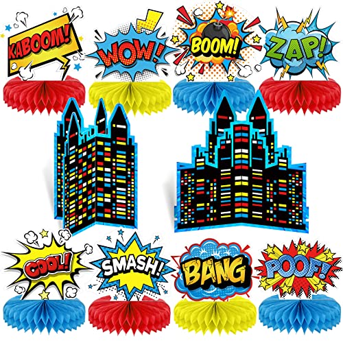 Set of 10 Hero Themed Party Decoration hero Honeycomb Centerpieces Hero Action Sign Table Centerpiece Fun Hero Theme Party Table Topper Decor for Happy Birthday Baby Shower Party Supplies Favor Set of 10 Hero Themed Party Decoration hero Honeycomb Centerpieces Hero Action Sign Table Centerpiece Fun Hero Theme Party Table Topper Decor for Happy Birthday Baby Shower Party Supplies Favor