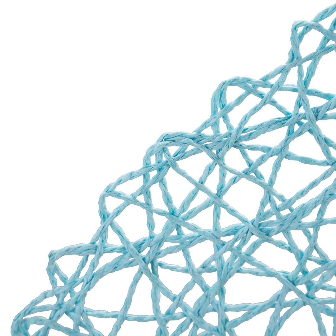 Spinweave - Mantel Individual Redondo de Papel Azul Cielo Hecho a Mano, 38 x 38 cm, Caja de 6 Unidades Restaurantware