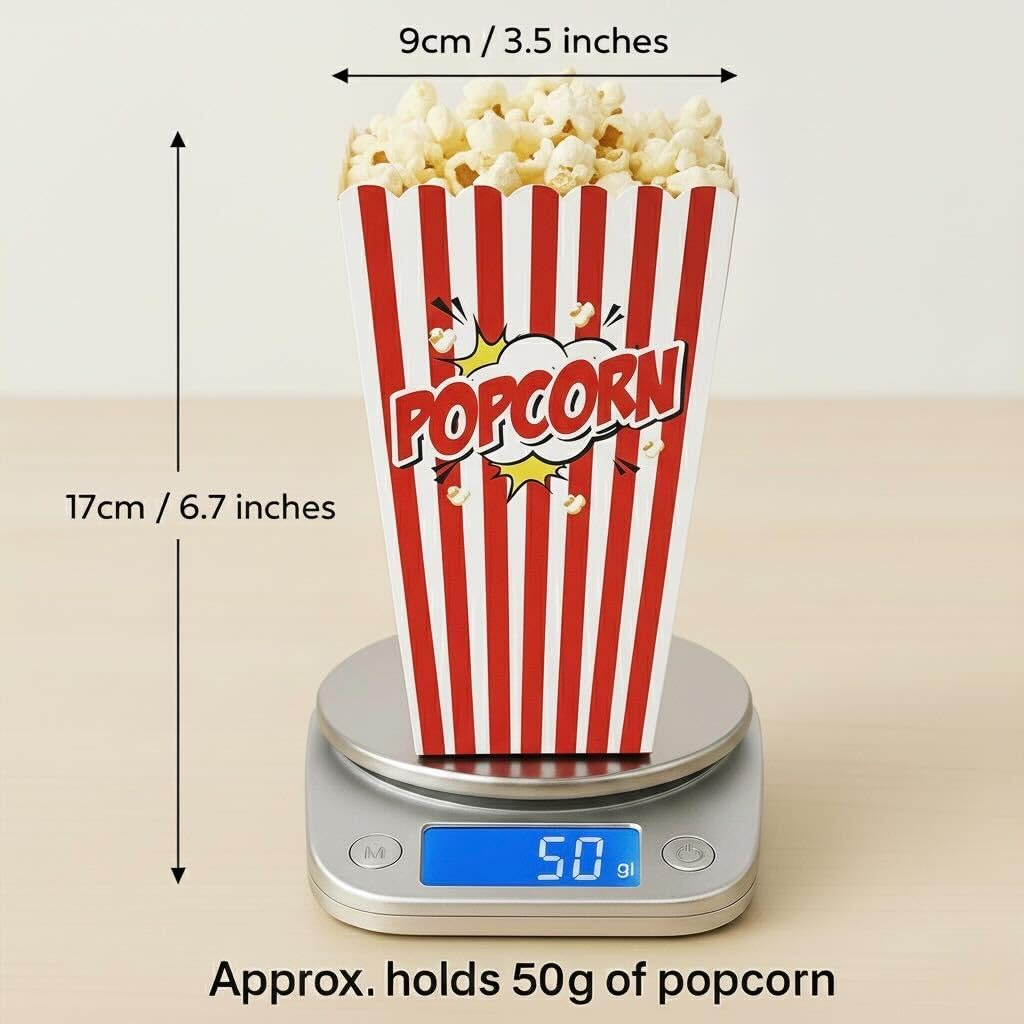 Lot De 6 Seaux à Popcorn Basketball - Boîtes à Goûter Thème Sport Pour Fêtes, Anniversaires Et Cinéma - 12,7 X 8,6 Cm