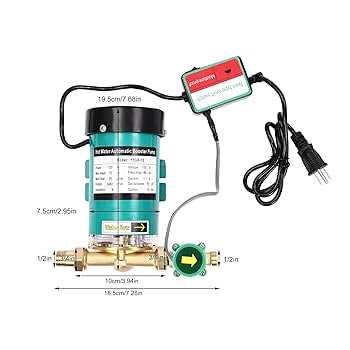 Shower Pump, DSYOGX Electric Water Pump Cast Iron Automatic