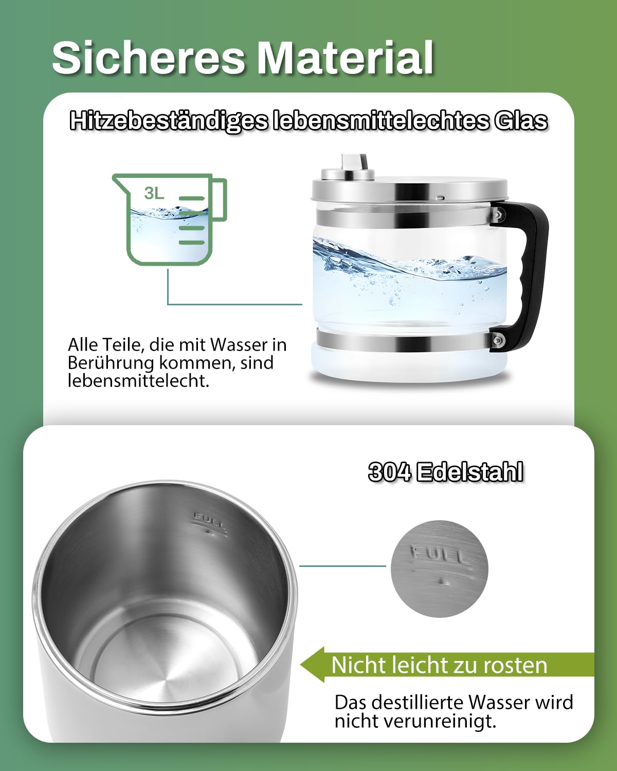 Destilador de agua 4L destilador agua de acero inoxidable máquina destiladora de agua 220V Water Distiller para destilar agua pura en casa con jarra