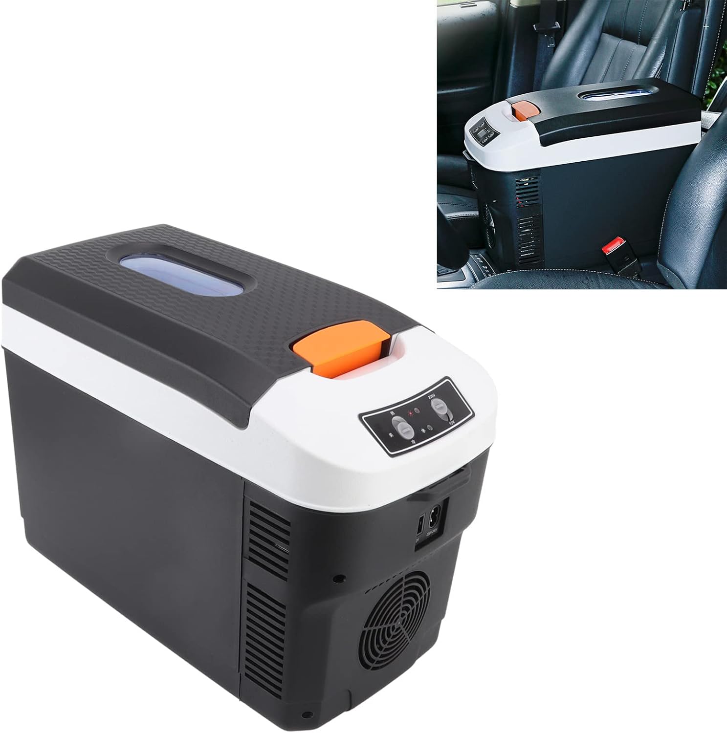 12L Dual Use Mini Fridge, Cooling Heating, Compact Size, Quiet Fan with Long Insulation, Car Refrigerator Freezer for Camping, Traveling