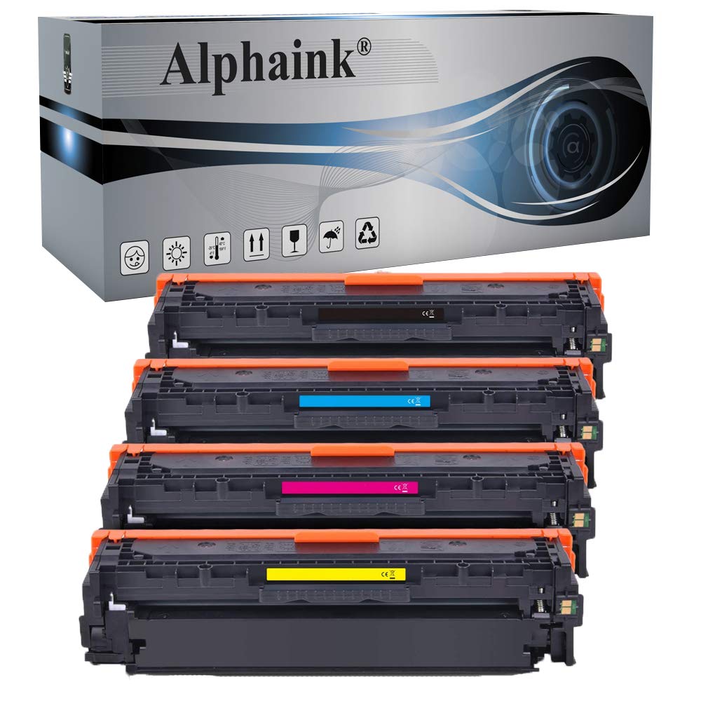 alphaink 4 Toner compatibile per Canon 731H LBP7100 MF620 MF8200 MF8230Cn MF8280Cw LBP7110CW MF620 LBP 7100Cn MF8230Cn MF8280Cw (1 Nero, 1 Ciano ,1 Magenta, 1 Giallo) .