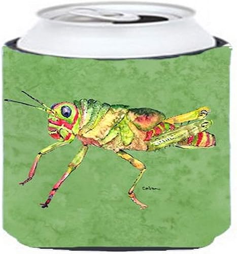 Miniatura 12 de Caroline's Treasures 8849CC Saltamontes en lata o botella verde, hielera lavable, funda plegable con aislamiento para bebidas, puede abrazar