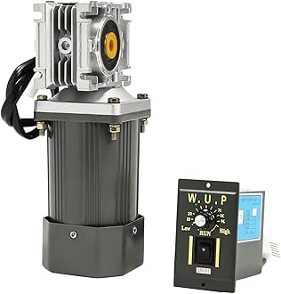 Electric Gear Motor 120W AC 90-1650RPM 60Hz/50Hz 90-1350RPM 30K Worm Gear Reducer Gearbox High Torque with Adjustable Speed Reversing Function&Self-Locking Function