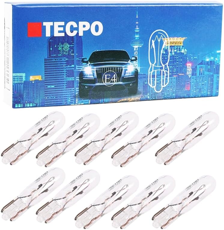 Defvnsy 10 Stück 194 Innenraumbeleuchtung Birne 12V Blau – LED Glühbirne Für Auto & Outdoor
