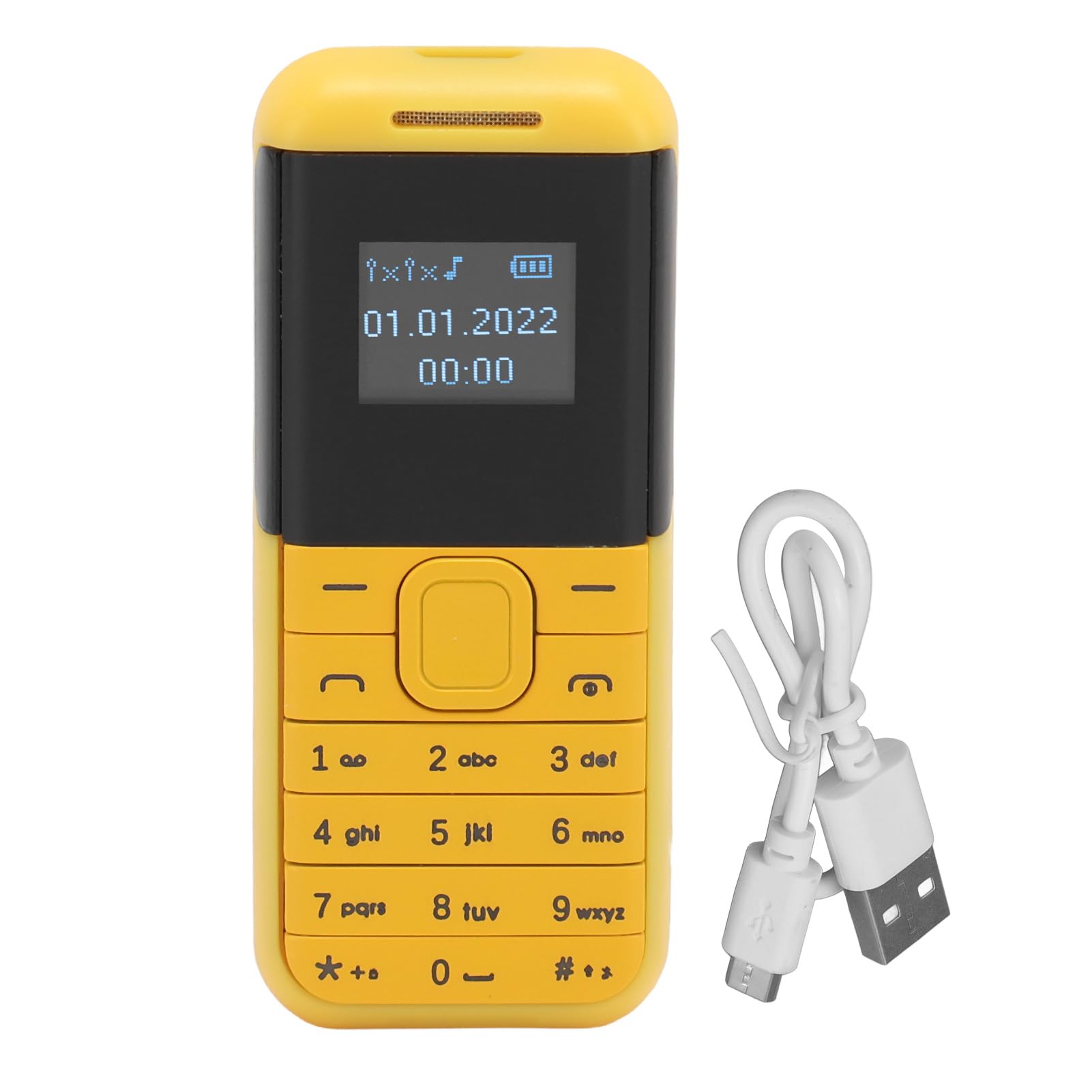 Goshyda Handy, Kompaktes Design, Dual-Nano-SIM-Karten, Geringere Strahlungsrate, Eingebauter Lithium 57 G, mit Ladekabel, Zum Schutz Schwangerer Frauen und Kinder vor Strahlung