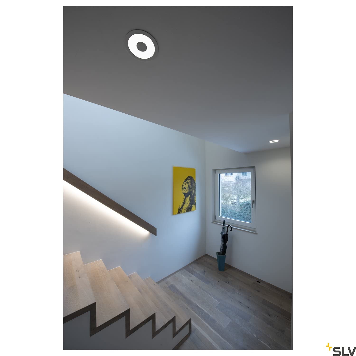 SLV OCCULDAS 14 | Einbauleuchte, Innenbeleuchtung, Deckeneinbauleuchte, LED Spots, Fluter, Deckenstrahler, Deckenleuchte | LED Inside, 3000K, indirekt, weiß, max. 15W
