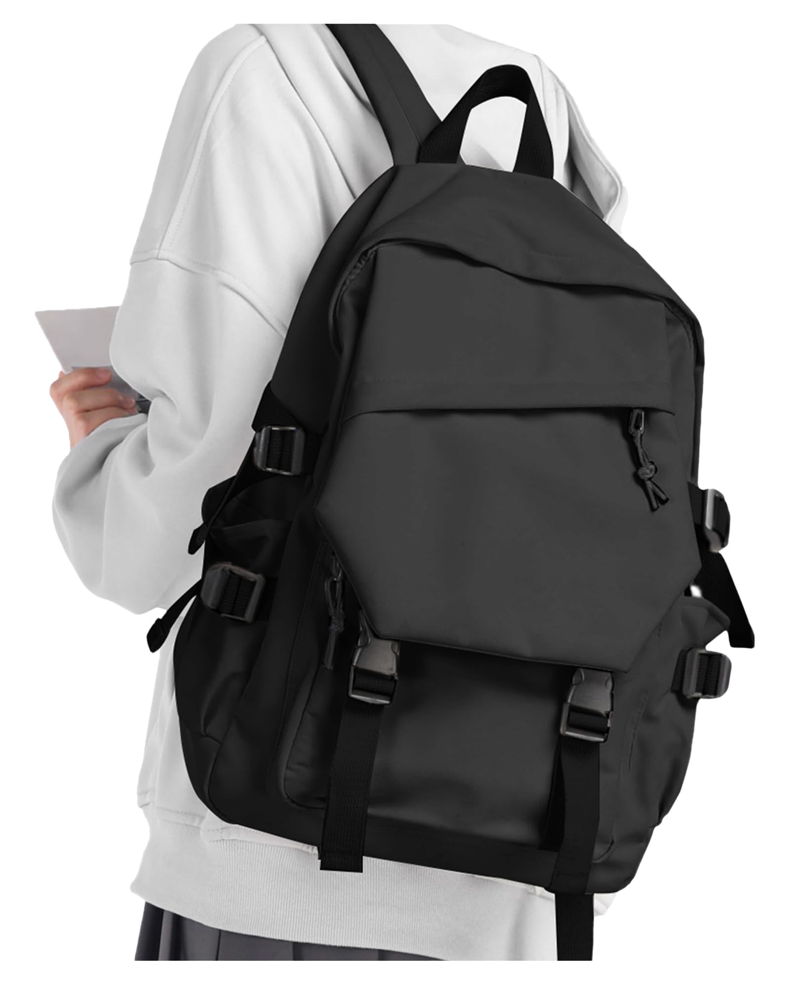coofay Casual Backpack Traveling Backpack, A-black, Standard