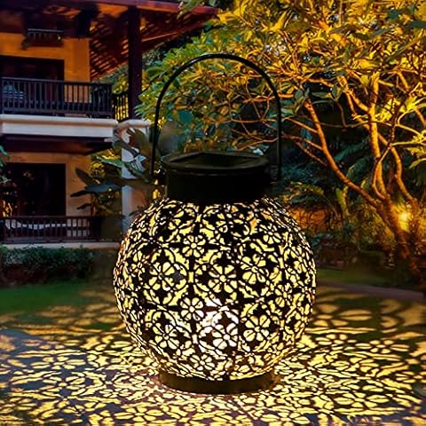 Tomshine Solar Garden Lantern with Auto On/Off Cover