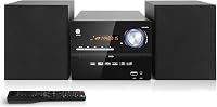 JOVELL kompakt hifi sztereó rendszer 3 részes hangfalakkal, CD DVD lejátszó, Bluetooth 30 W, FM rádió, USB AUX mikrofon RCA kimenet 1
